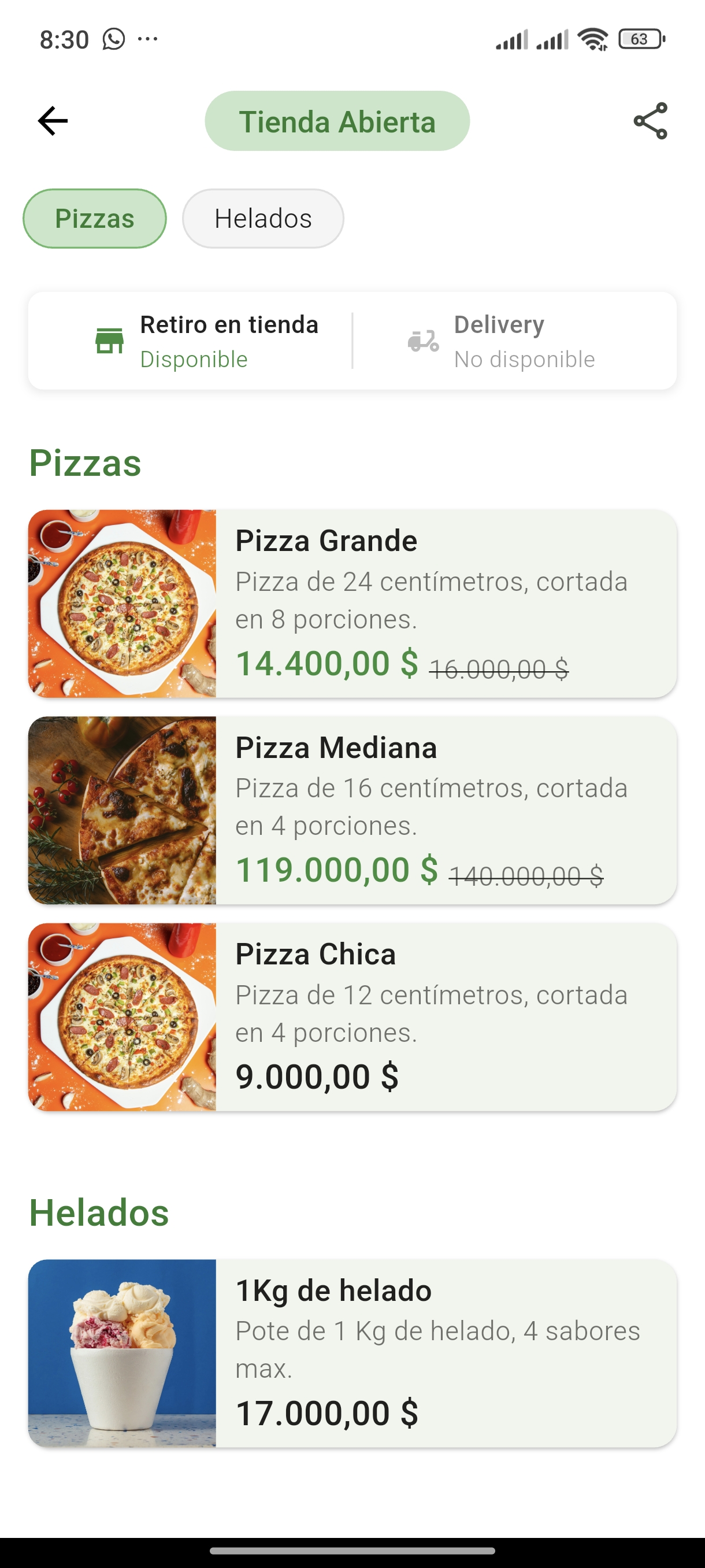 Catálogo de Productos